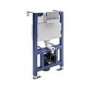 Indiana Wall Hung Toilet 820mm Pneumatic Frame & Cistern & Chrome Flush Plate