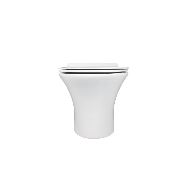 Wall Hung Rimless Toilet with Soft Close Seat, Brushed Brass Mechanical Flush Plate, 1168mm Frame & Cistern – Indiana