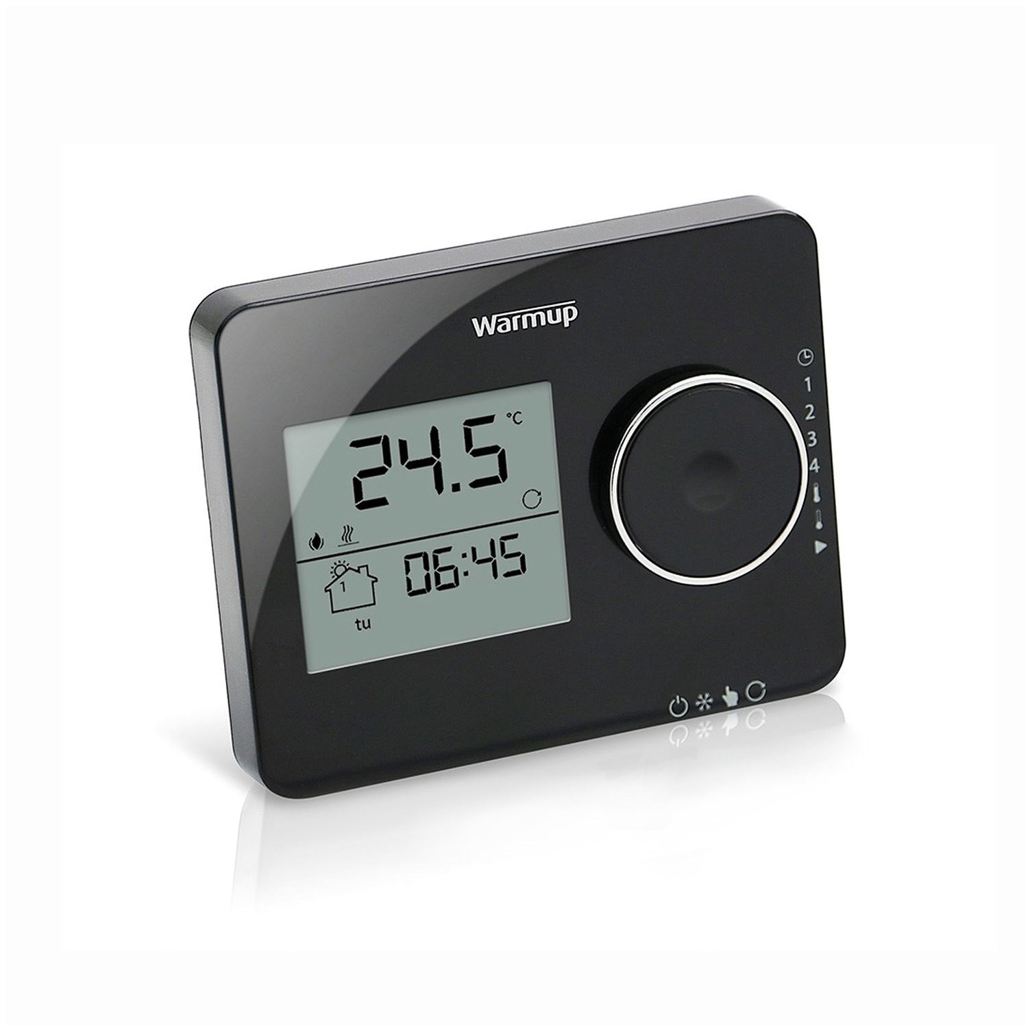 Black Tempo Underfloor Heating Thermostat - Warmup