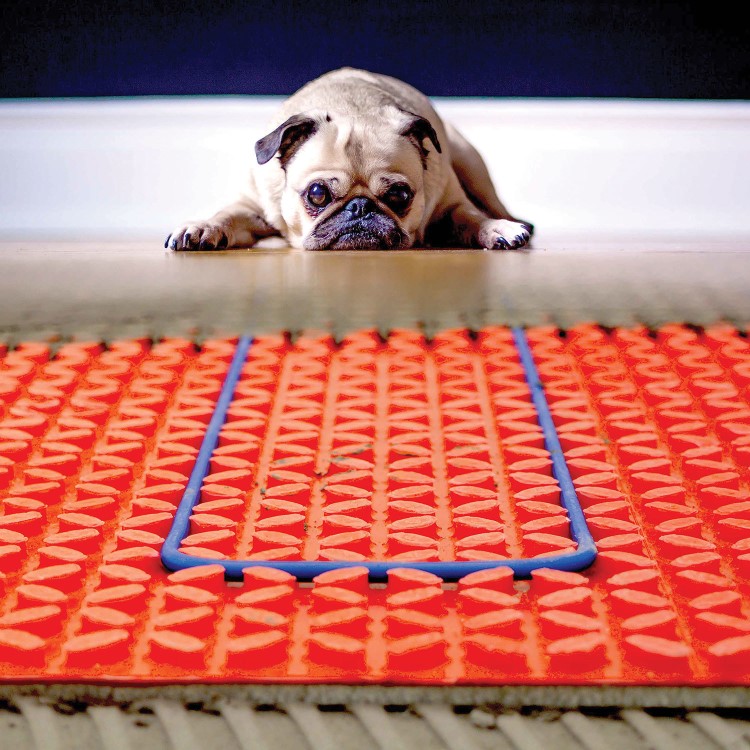 1sqm DCM Pro Electric Underfloor Heating Kit with Tempo Thermostat & Heated Towel Bar - Warmup