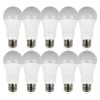 electriQ Smart dimmable colour Wifi Bulb with E27 screw ending - Alexa &amp; Google Home compatible - 10 Pack