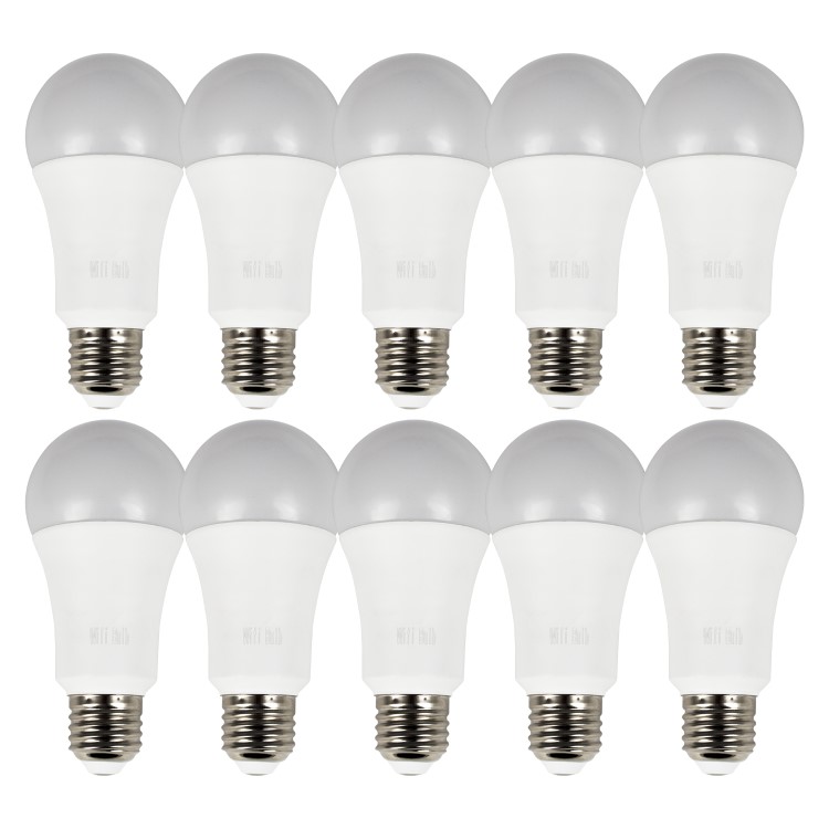electriQ Smart dimmable colour Wifi Bulb with E27 screw ending - Alexa & Google Home compatible - 10 Pack
