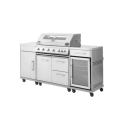 BUN/IQBBQHFR/98362 Boss Grill Alabama Signiture - 6 Burner BBQ in Stainless Steel With Fridge 