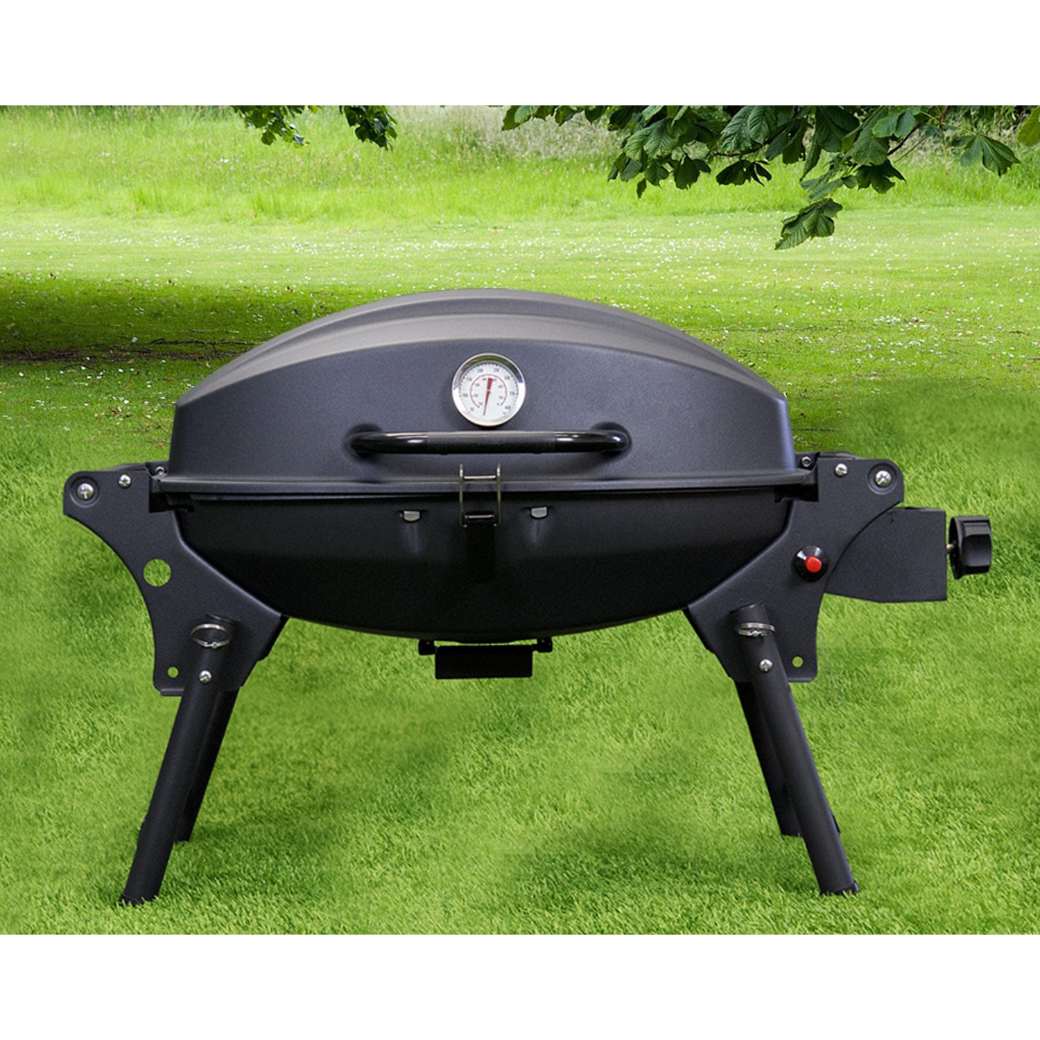 GRADE A1 - iQ Portable Gas BBQ Grill with Free Accessory Pack Includes BBQ  Cover and Utensil Set 77402288/1/IQBQGPORTABLE | Appliances Direct