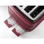 Delonghi Avvolta Kettle and Toaster Set - Red & Burgundy
