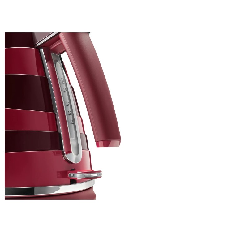 Delonghi Avvolta Kettle and Toaster Set - Red & Burgundy