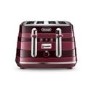 Delonghi Avvolta Kettle and Toaster Set - Red & Burgundy