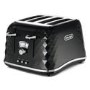 Refurbished Delonghi CTJ4003.BK Brillante 4 Slice Toaster Black