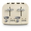 Delonghi CT04.BG Argento Flora 4 Slice Toaster - Cream