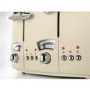 Delonghi CT04.BG Argento Flora 4 Slice Toaster - Cream