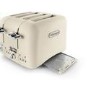 Delonghi CT04.BG Argento Flora 4 Slice Toaster - Cream