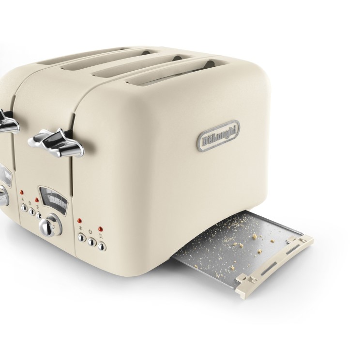 Delonghi Argento Flora Kettle and Toaster Set - Cream