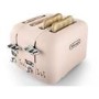 Delonghi CT04.PK Argento Flora Four Slice Toaster - Pink