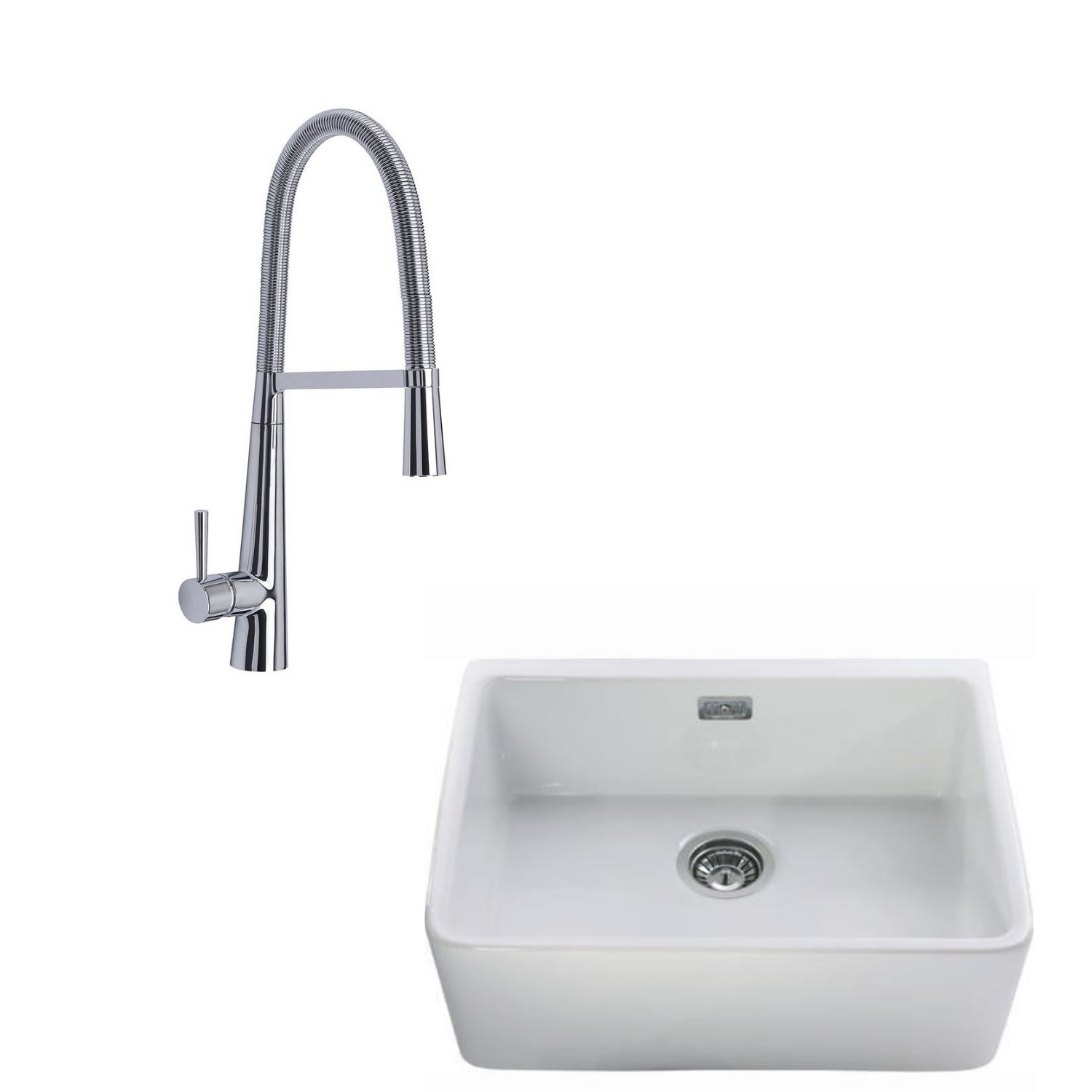Single Bowl Belfast Sink Pull Out Tap Pack Appliances Direct Single Bowl Belfast Sink Pull Out Tap Pack Appliances Direct