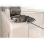 Kineduo Left Handed Walk-In Shower Bath with Screen and Black Panels 1700 x 750mm - Corner Installation