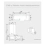 Kineduo Left Handed Walk-In Shower Bath with Screen and Black Panels 1700 x 750mm - Corner Installation