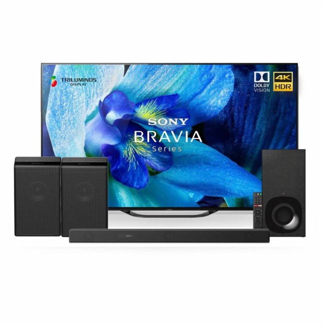 Sony BRAVIA 55" 4K Ultra HD Android Smart OLED TV with Soundbar Wireless Subwoofer & 2 Wireless Speakers