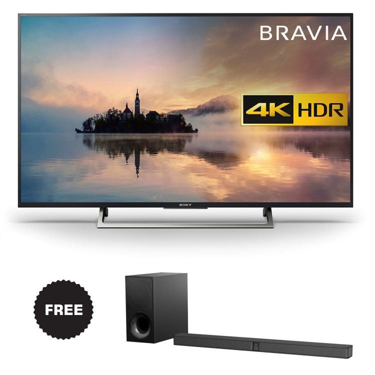 Sony Bravia KD55XE7002BU 55" 4K Ultra HD HDR Smart LED TV with FREE Sony Soundbar Bundle