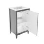 500mm Grey Freestanding Vanity Unit with Basin - Kinsley 