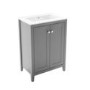 600mm Grey Freestanding Vanity Unit with Basin - Kinsley 