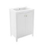 600mm White Freestanding Vanity Unit with Basin - Kinsley