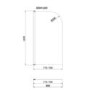 Freestanding Shower Bath Single Ended Right Hand Corner with Chrome Bath Screen 1500 x 740mm - Kona