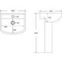 Brass Freestanding Left Hand Shower Bath Suite with Toilet and Basin - Kona