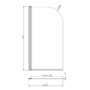 Brass Freestanding Left Hand Shower Bath Suite with Toilet and Basin - Kona