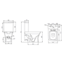 Chrome Freestanding Left Hand Shower Bath Suite with Toilet and Basin - Kona