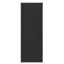 Black Designer Vertical Single Panel Radiator 1200 x 440mm with Pipe Kit and Angled Valves - Laguna