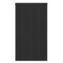 Black Designer Vertical Single Panel Radiator 800 x 440mm with Pipe Kit and Angled Valves - Laguna
