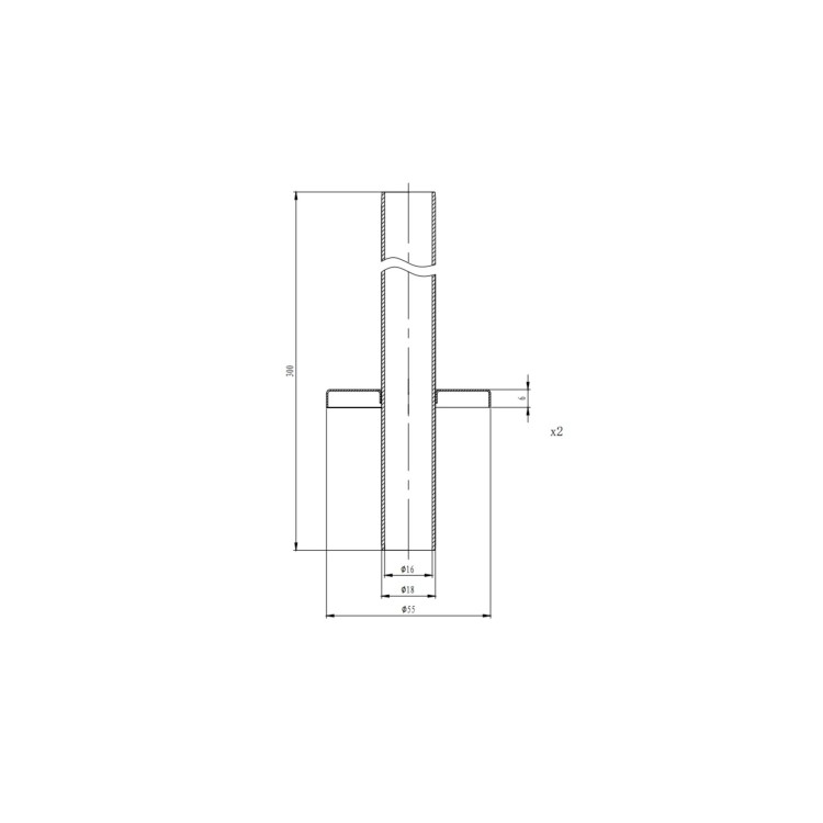 Black Designer Vertical Single Panel Radiator 800 x 440mm with Pipe Kit and Angled Valves - Laguna