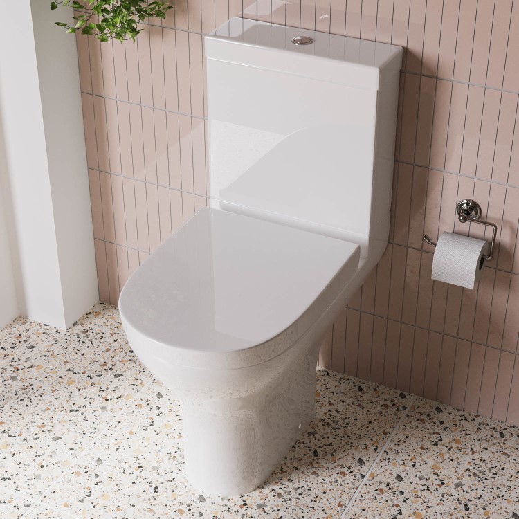 Close Coupled Short Projection Toilet with Soft Close Seat - Laurel