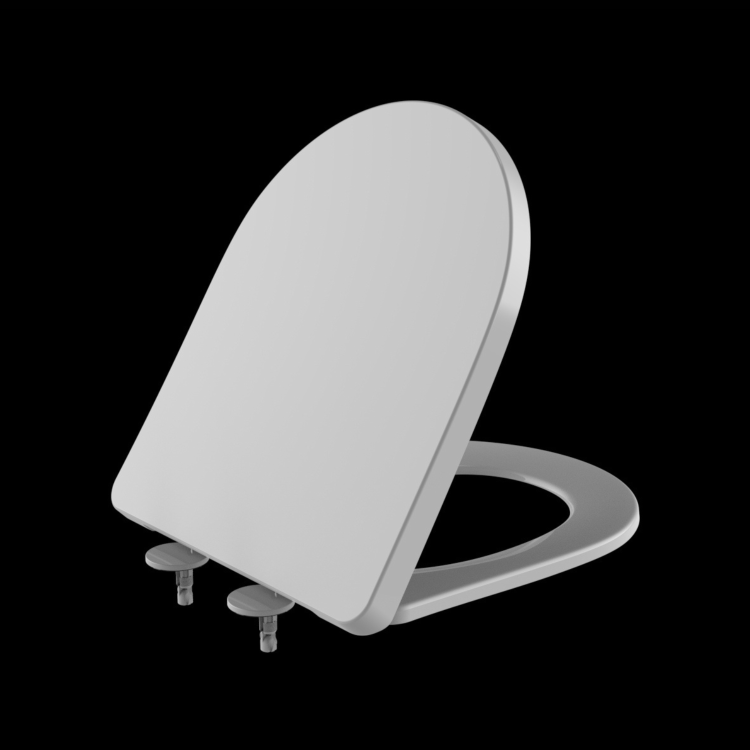 Close Coupled Open Back Toilet with Sink on Top & Black Fittings Cloakroom Suite - Legend