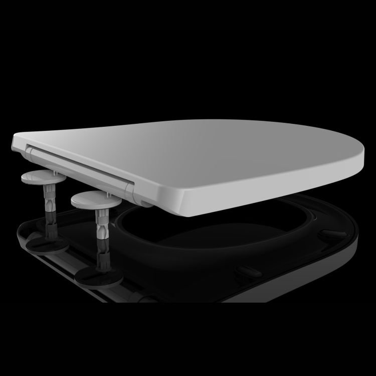 Close Coupled Open Back Toilet with Sink on Top & Black Fittings Cloakroom Suite - Legend
