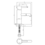 Close Coupled Closed Back Toilet with Sink on Top & Brass Fittings Cloakroom Suite - Legend