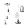 Chrome & Glass Cluster Pendant Light - Cascade