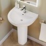 Modern Freestanding 1800mm Bath Suite with Toilet & Basin - Lisbon