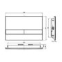 Concealed Dual Flush Cistern 1180mm Wall Mounted WC Frame with  Dual Flush Plate in Gunmetal - Live Your Colour
