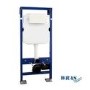 Concealed Dual Flush Cistern 1180mm Wall Mounted WC Frame with  Dual Flush Plate in White - Live Your Colour