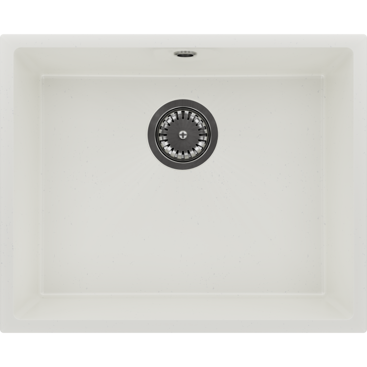 Single Bowl Undermount White Granite Composite Kitchen Sink - Enza Madison