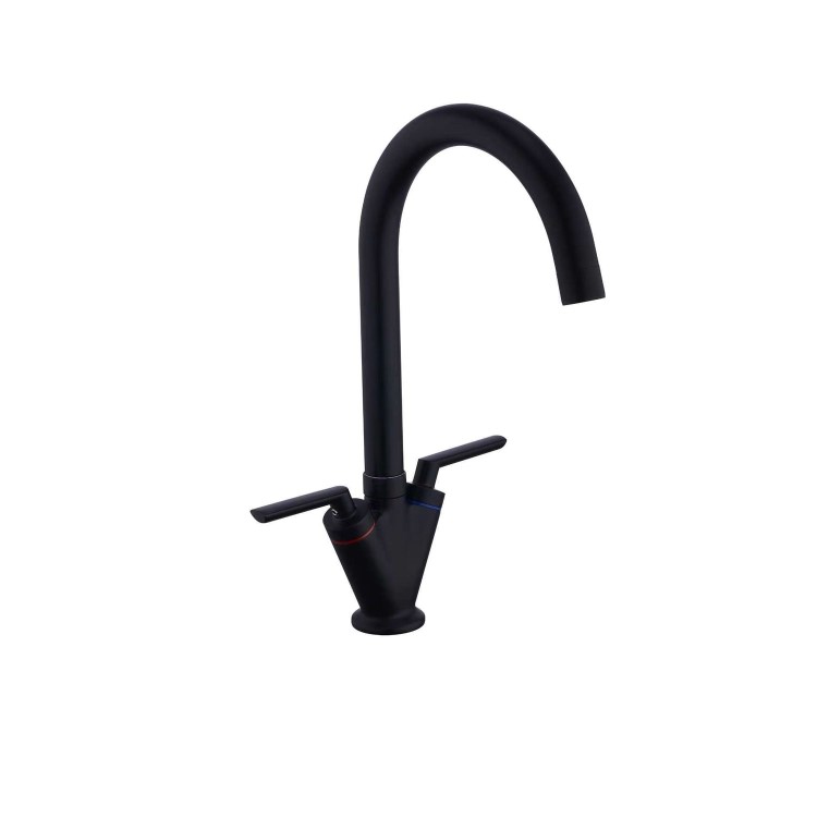 Single Bowl Undermount Black Granite Composite Kitchen Sink - Enza Madison