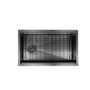 Black Large Undermount Kitchen Workstation Sink Unit & Accessories - Mae