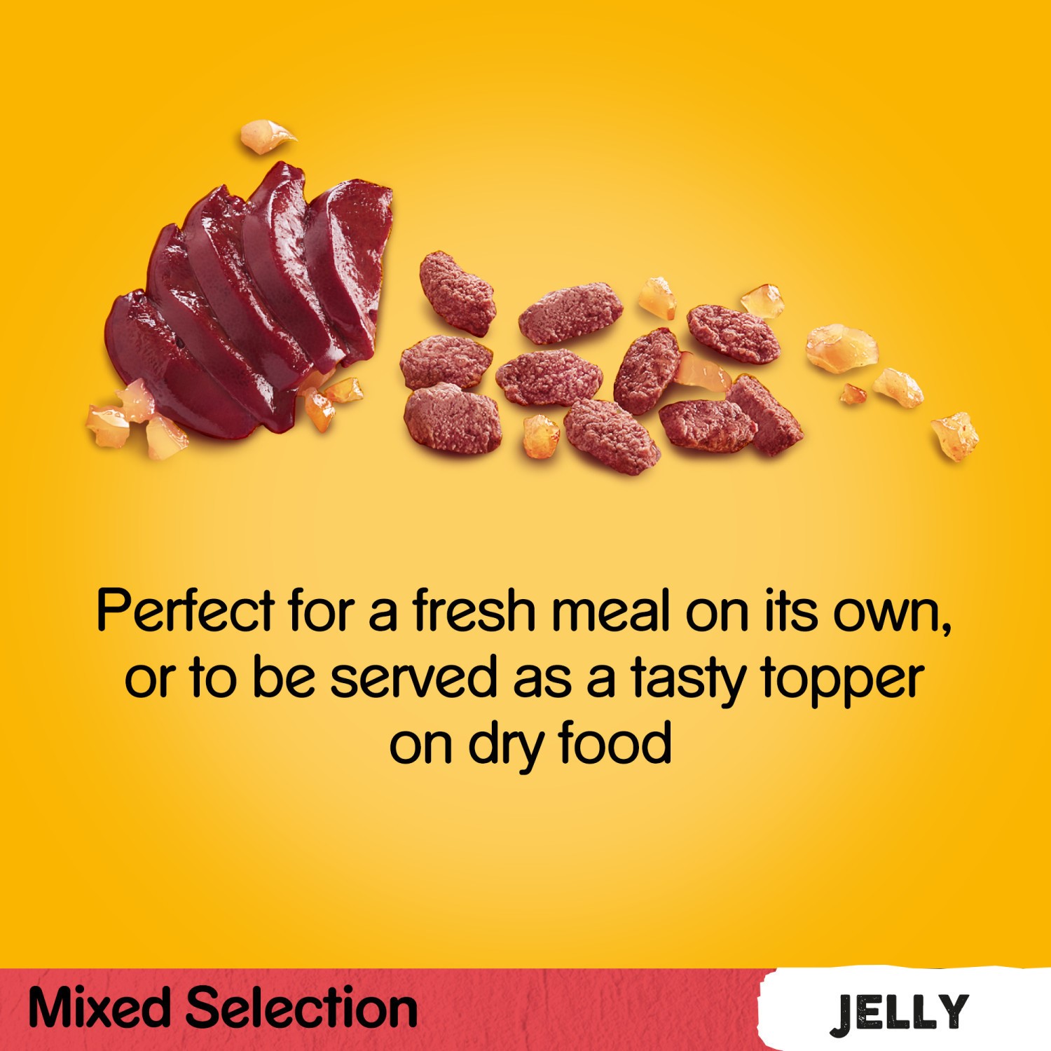 96 x 100g Pedigree Adult Wet Dog Food Pouches Mixed Selection in Jelly