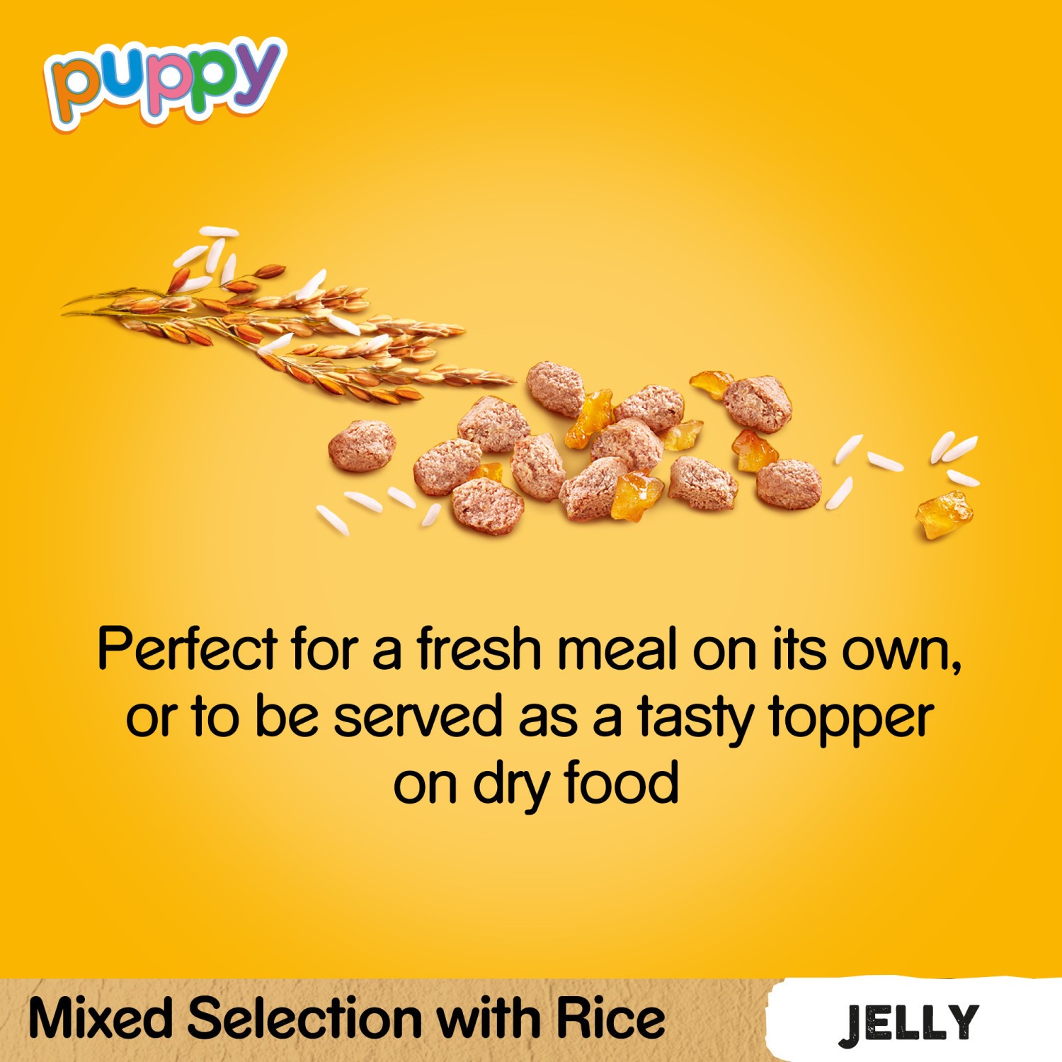 96 x 100g Pedigree Puppy Junior Wet Dog Food Pouches Mixed Selection In Jelly