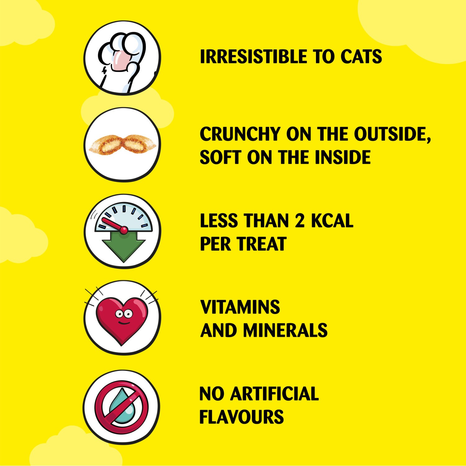 2 x 350g Dreamies Cat Treats Mixed Variety Pack Chicken and Cheese Tubs 700g