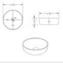1250mm Wooden Fluted Wall Hung Double Countertop Vanity Unit with Stone Effect Basins - Matira