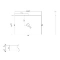 650mm Wooden Fluted Wall Hung Countertop Vanity Unit with Round Basin - Matira