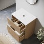 650mm Wooden Freestanding Countertop Vanity Unit - Matira