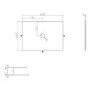 650mm Wooden Fluted Freestanding Countertop Vanity Unit with Round Basin - Matira